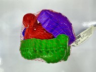 Песочный набор №45 (4 формочки динозавры) в сетке 14*12*10 см